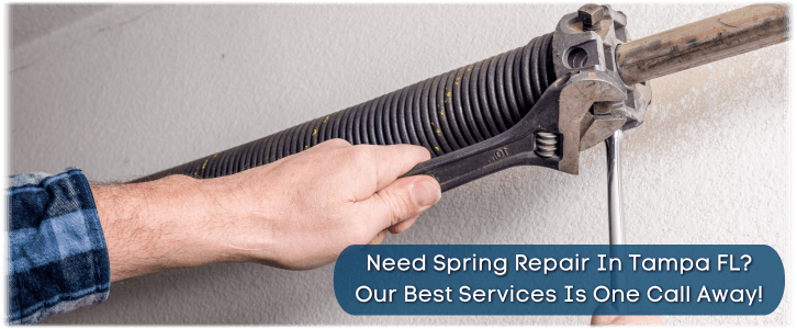 Broken Garage Door Spring Tampa FL